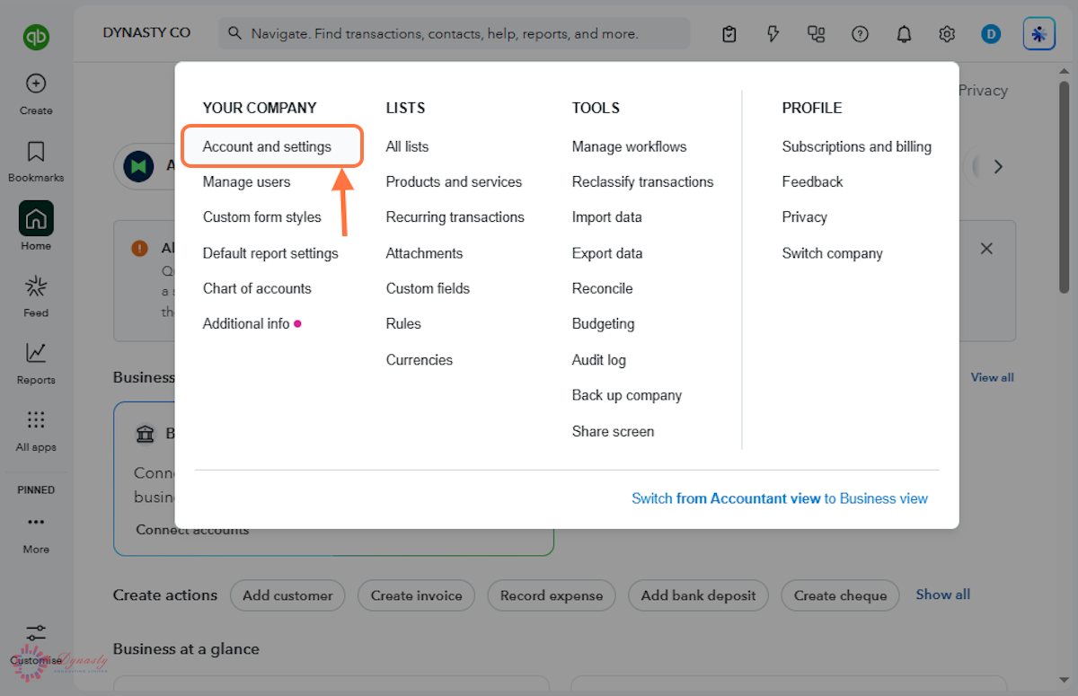 How to Update Company Details in QuickBooks Online screenshot
