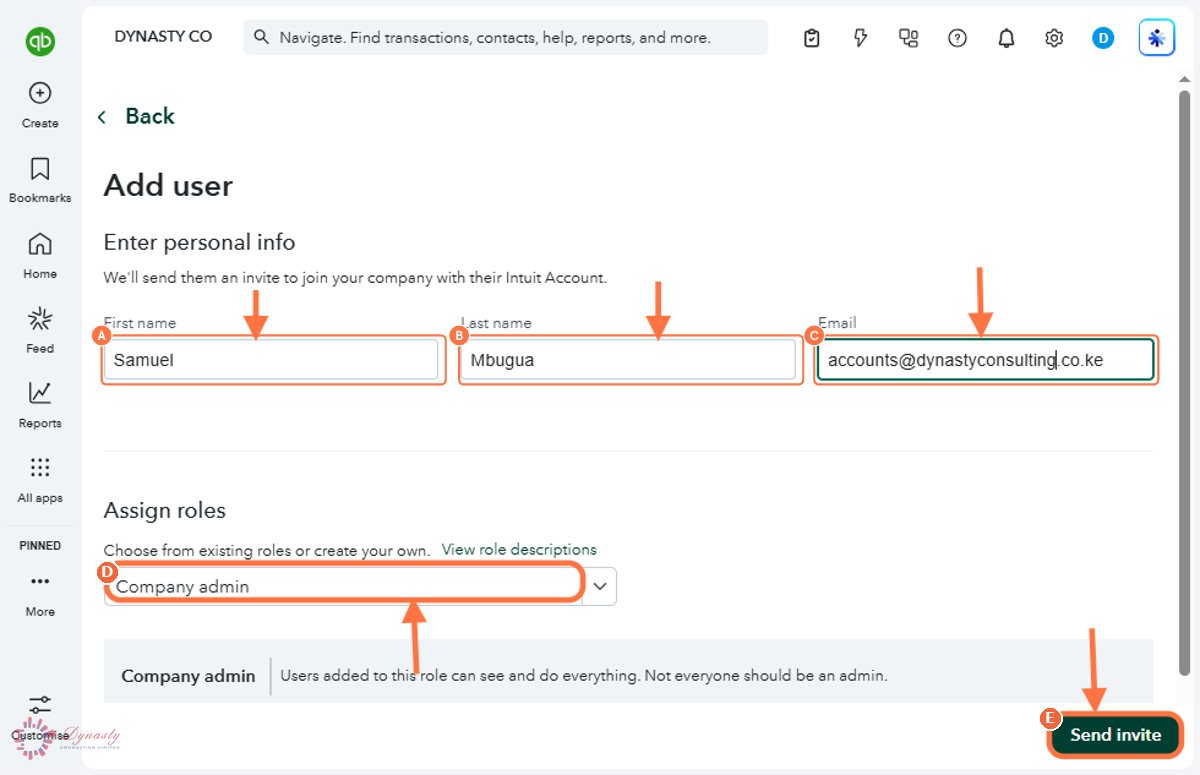 How to Add Users in QuickBooks Online screenshot