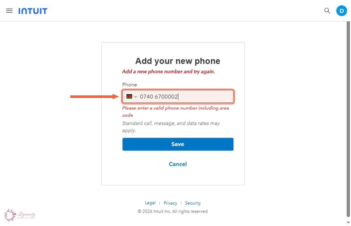 How to Change Your Phone Number in QuickBooks Online screenshot