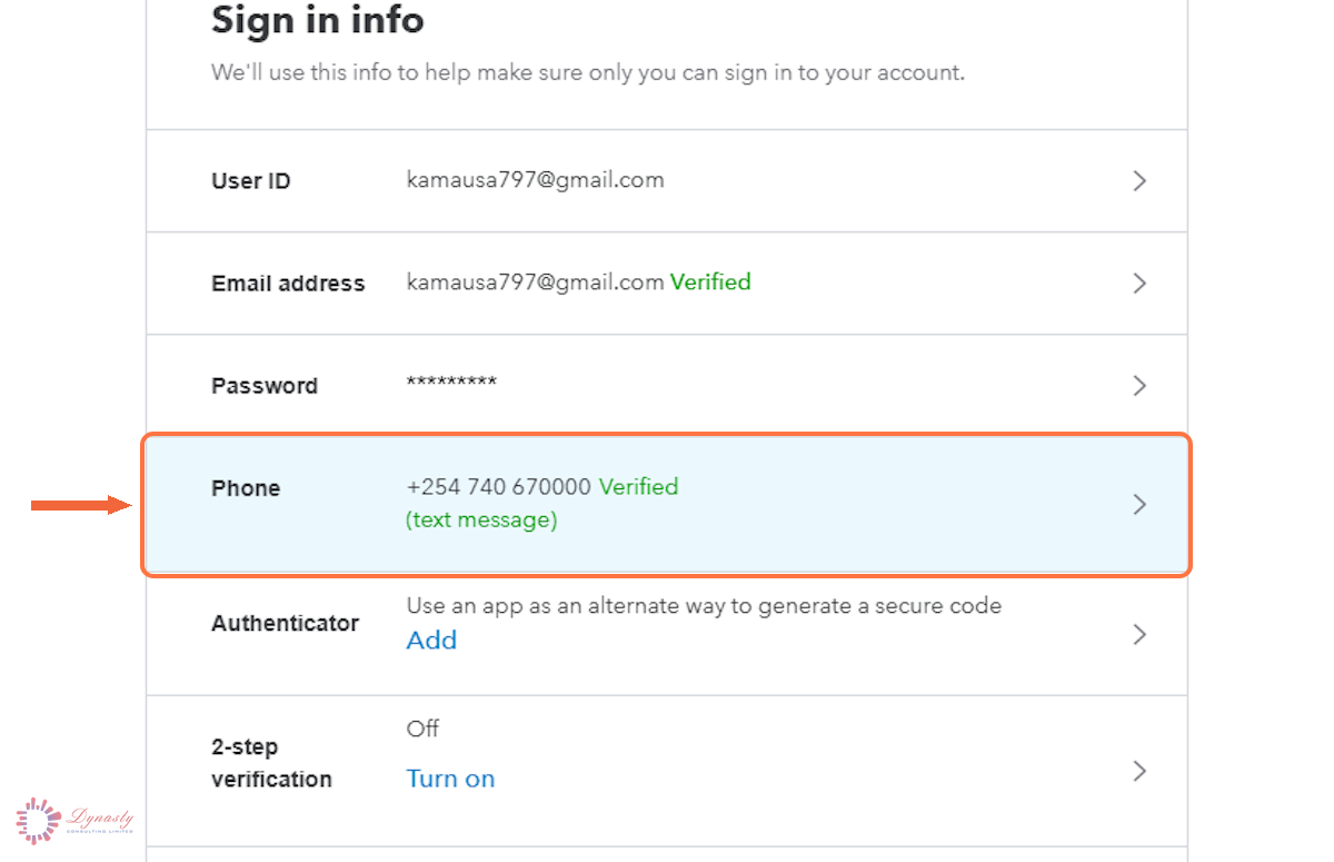 How to Change Your Phone Number in QuickBooks Online screenshot