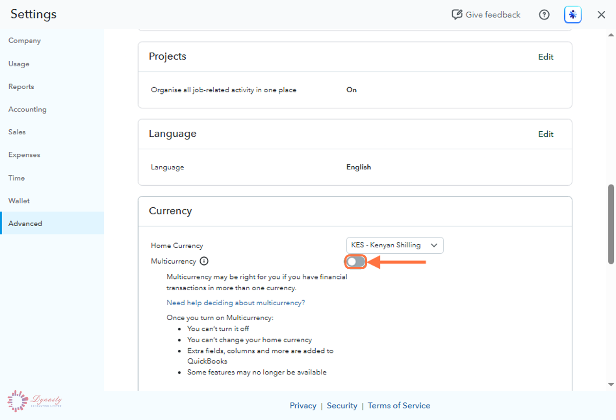 How to Enable Multi-Currency in QuickBooks Online screenshot