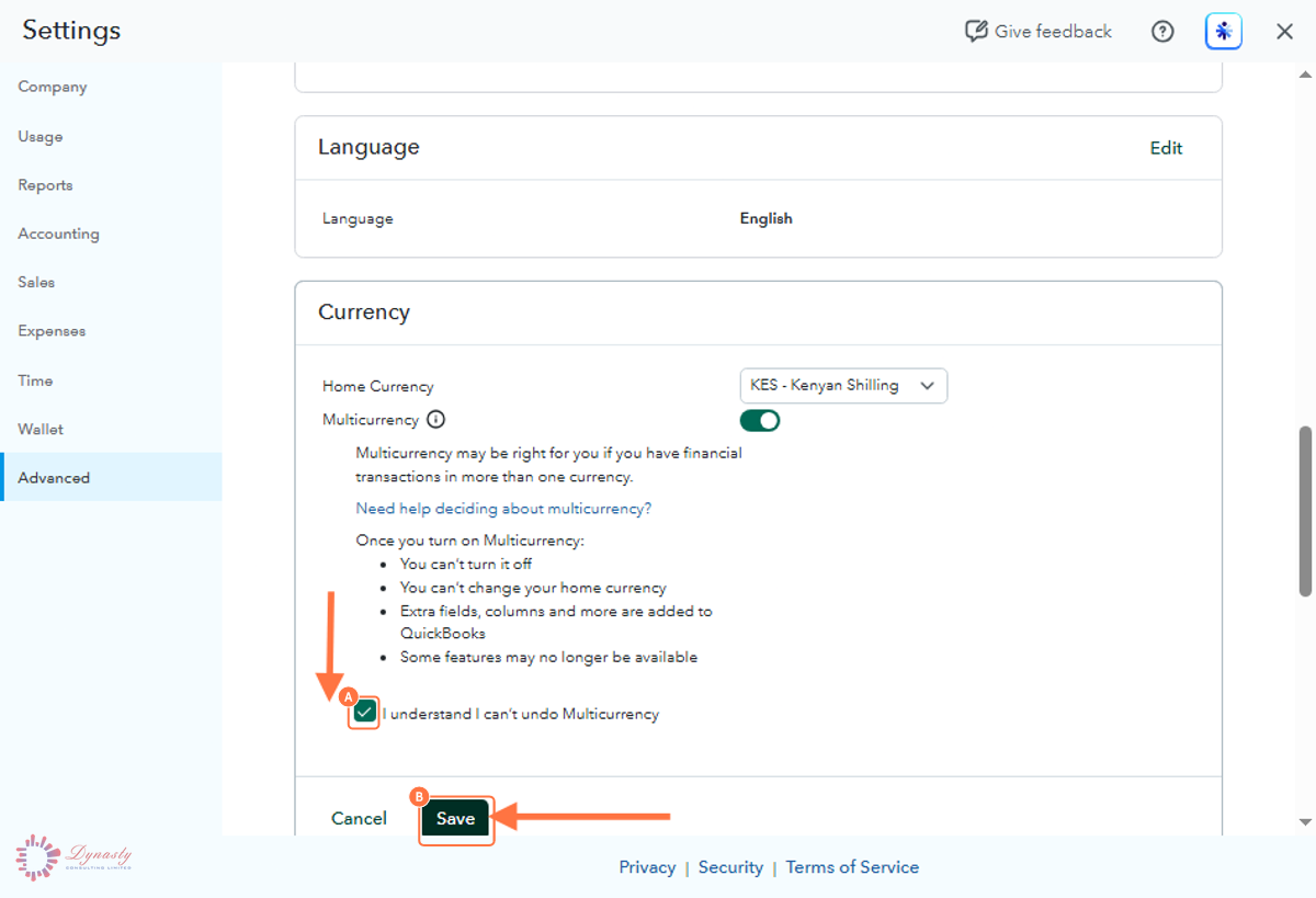 How to Enable Multi-Currency in QuickBooks Online screenshot