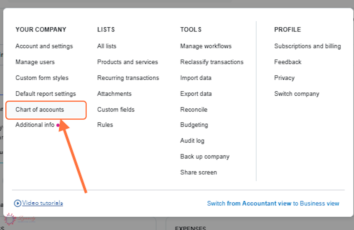 How to Edit the Chart of Accounts in QuickBooks Online screenshot