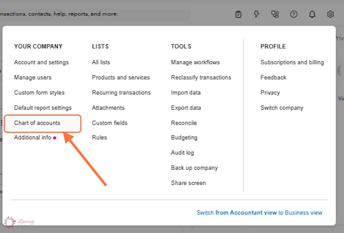 How to Merge Accounts in the Chart of Accounts — QuickBooks Online screenshot