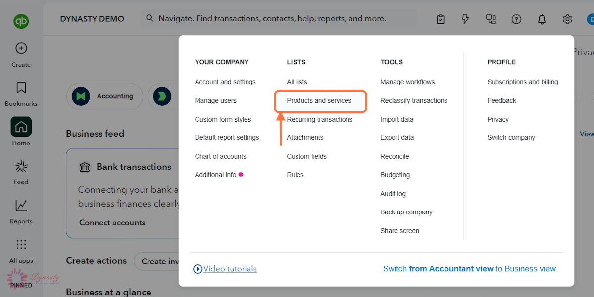 How to Edit Service Items in QuickBooks Online screenshot