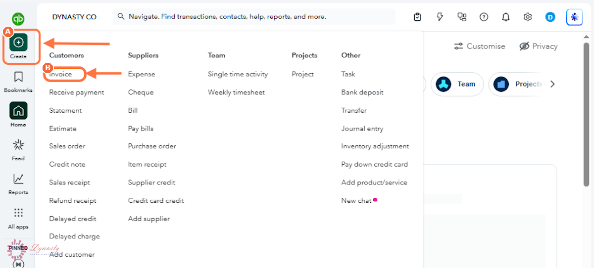 How to Create an Invoice in QuickBooks Online screenshot