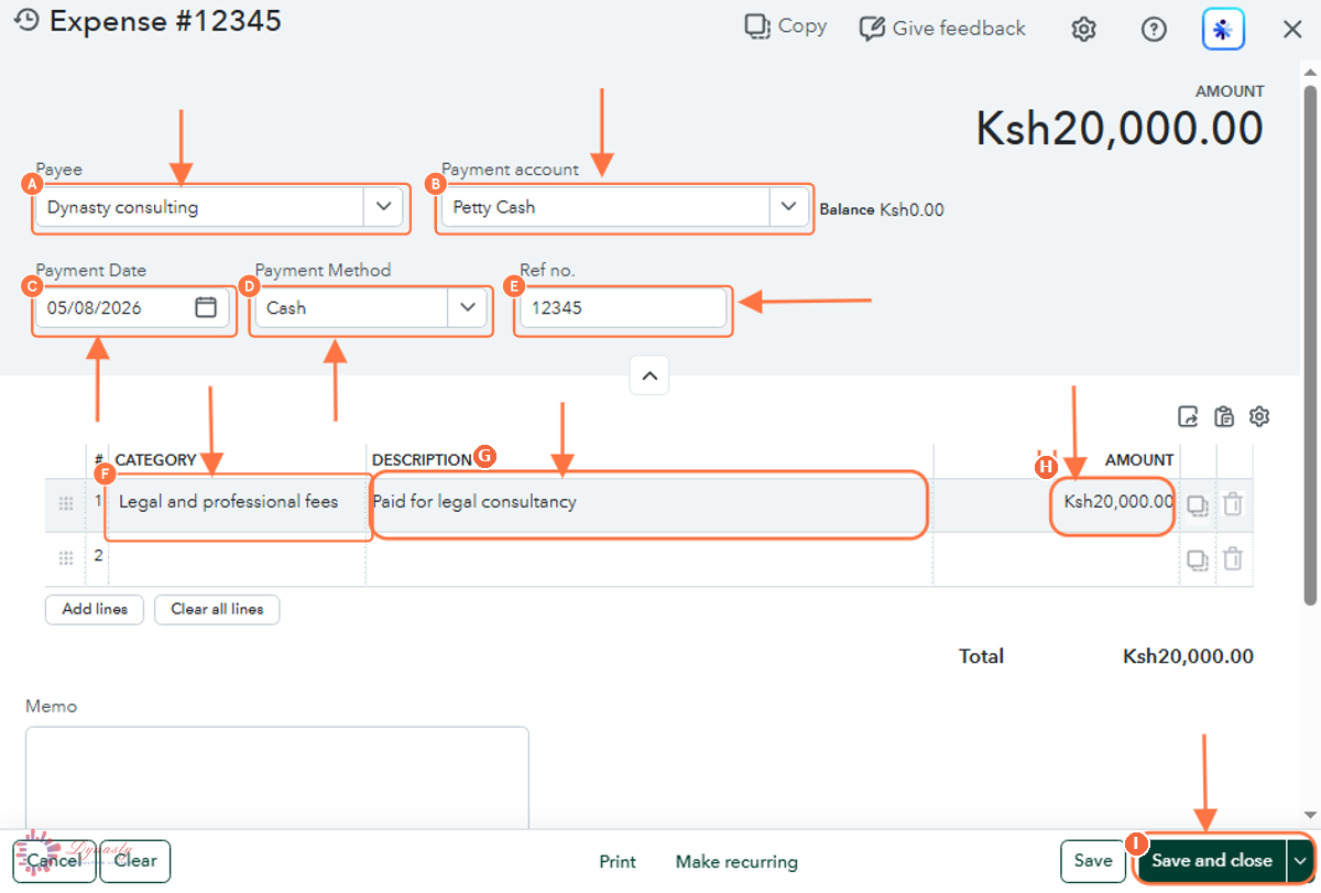 How to Record Petty Cash Purchases in QuickBooks Online screenshot