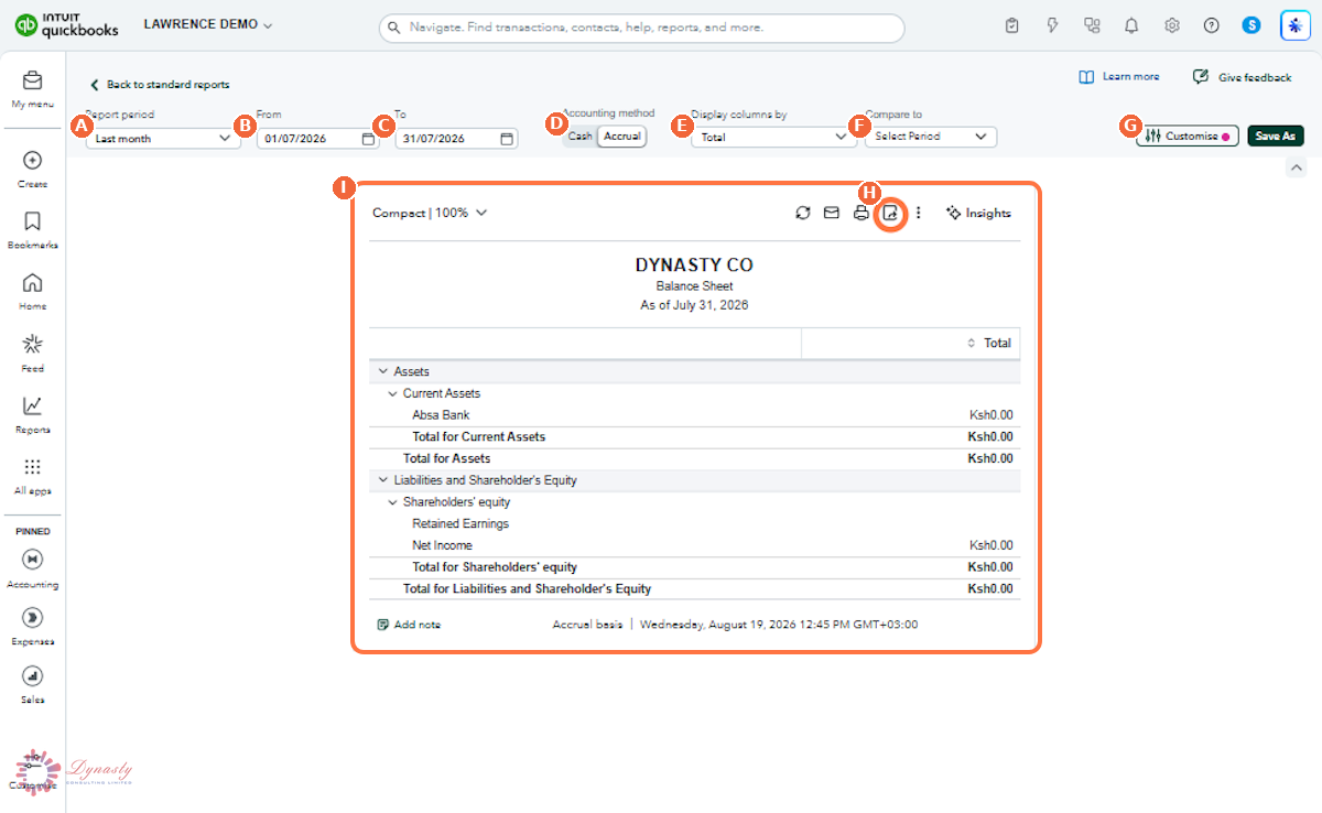 How to View Reports in QuickBooks Online screenshot
